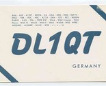 QSL Card DL1QT Hamburg Germany 1958 - £10.90 GBP
