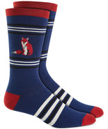 Club Room  Lot of 3 Holiday Fox &amp; Stripes Crew Socks Multi-One Size - $15.99