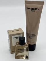 Burberry Hero Eau De Toilette For Men 5ml/0.16oz &amp; Hair &amp; Body Wash  30ml/1 oz - £26.84 GBP