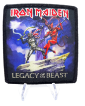 Iron Maiden Legacy Of The Beast Iron On Sew On Patch 3 1/4&quot;x 3 1/2 &quot; - £5.49 GBP