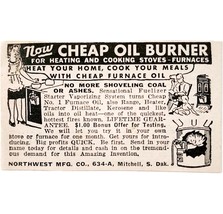 1949 Northwest Cheap Oil Burner Heat Advertisement Heating Appliances E8Q - $372.61 MXN