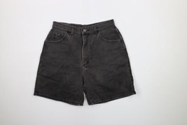 Vtg 90s Streetwear Womens 11 Distressed High Waisted Denim Jean Shorts B... - £34.65 GBP
