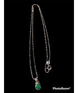 vintage sterling silver 925. , 14k Exquisite Green Jade Pendant - $1,418.53 MXN