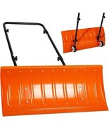 30” Wheeled Metal Snow Shovel, Heavy-Duty Back-Saver Plow, U-Handle, Orange - $1,459.35 MXN