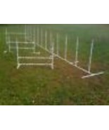Dog Agility Equipment Training Package 12 Weave Poles and 3 Jumps, Free ... - £144.43 GBP