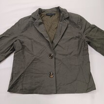 Etophe Studios RN#150394 Women's Green Linen Blend Blazer Jacket Size Small image 14