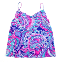 Lilly Pulitzer XXS Karmen Cami Tank Top Paisley Pastel - £25.73 GBP