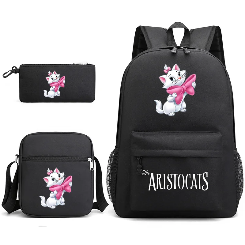 3pcs Disney The Aristocats Marie Cat Bookbag Kids Backpack Boys Girls School bag - $100.63