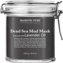 MAJESTIC PURE Dead Sea Mud Mask with Lavender Oil , 8 fl oz
