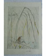 Salvador Dali &quot;Weeping Willow&quot; 1968 Etching Hand Signed &amp; Numbered Hand ... - $1,974.43 CAD