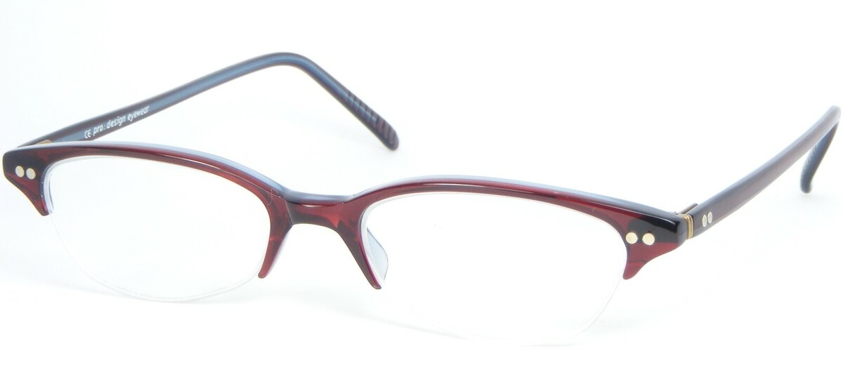 Prodesign denmark P2020 659012 Rosso Bordeaux/Altri Vintage Montatura Oc... - $74.22