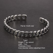 Handmade S925 Sterling Silver Bracelet Retro Hollow Weaving Twisted Glossy Brace - £92.40 GBP