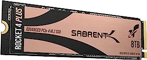 SABRENT 8TB Rocket 4 Plus NVMe 4.0 Gen4 PCIe M.2 Internal SSD Extreme Pe... - $2,223.99