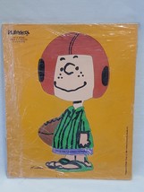 VINTAGE 1966 Playskool Peanuts Peppermint Patty Football Frame Tray Puzzle - $19.79