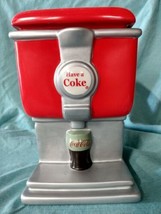 Coca Cola Ceramic Soda Fountain Cookie Jar by Gibson 2003 - $25.00