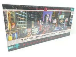Times Square New York City 750 Piece Panoramic Jigsaw Puzzle Buffalo Gam... - £20.23 GBP