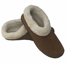 Columbia Womens Duchess Hill Suede Fur Slippers Elk/Dark Brown Size 11 - $95.78