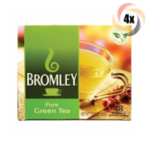 4x Boxes Bromley Natural Pure Green Tea | 48 Bags Each | 3.07oz - £16.50 GBP
