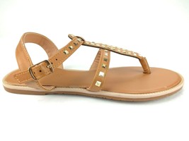 Olivia Miller Tan Rhinestone Studded Sparkle Strap Sandals Size 7 - £6.23 GBP