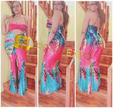 Tropical Delights Mermaid Tail Maxi Dress - £39.02 GBP