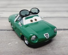 Disney Pixar Cars 2 CARINNE CAVVY Diecast Car 2014 Sunglasses Race Fan Green - £8.94 GBP