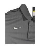 Mens New Dark Gray Golf Polo Nike Small Active Coaches Top Plain PE Teacher - £29.81 GBP