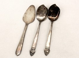 Lot of 3 Antique Silver Plated Jelly Knives, Spade, Community Plate, SLVR-02 - $14.65