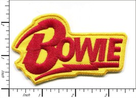 David Bowie~Embroidered Applique Patch~3 1/2" x 2 1/8"~Iron Sew On~FREE US Mail - $4.36