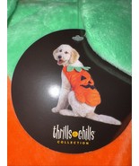 NEW Thrills N Chills Pet Dog Plush Costume size L  Jack o lantern Pumpkin - $16.92