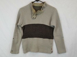 Levis Strauss Sz Small S Merino Wool Sweater Gray Ski Snow VTG LVC RRL - £56.50 GBP