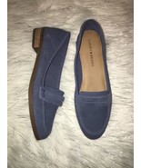 Lucky Brand Caylon Women&#39;s Flat blue Perforated Suede, Size 8 m new - $60.50 CAD