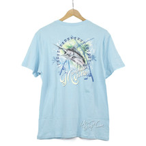 NWT Jimmy Buffett&#39;s Margaritaville Men Blue Cotton T-Shirt SWORDFISH Tee... - £23.97 GBP