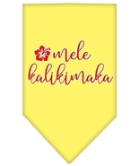 Mele Kalikimaka Screen Print Bandana Yellow Small - £9.28 GBP