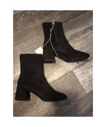 A New Day Women&#39;s Size 7 Black/Dolly Faux Suede Boots - NWT - £13.46 GBP