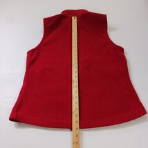 Columbia WL1470 Women's Red Full Zip Sleeveless Fleece Vest Size Large image 7