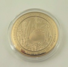 May 10, 1797 First Vessel Of New Navy Launched Franklin Mint Solid Bronz... - $231.49 MXN