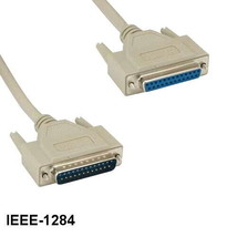 Kentek 6&#39; IEEE1284 DB25 Male/Female BiDirectional Parallel Printer Scanner Cord - £23.27 GBP