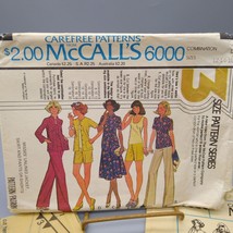 Vintage Sewing PATTERN McCalls 6000, Misses 1978 Carefree 3 Size Pattern... - $10.70