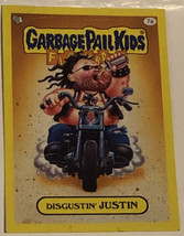 Disgusting Dustin Garbage Pail Kids trading card Flashback 2011 Yellow B... - $1.97
