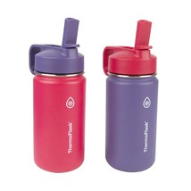 Double Wall Vacuum Insulated Stainless Steel Kids Water Bottle With Stra... - £33.81 GBP