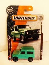 Matchbox 2018 #118 Green Land Rover 90 Ninety MBX Off Road Series Mint On Card - £8.19 GBP