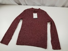 Who What Wear Womens Soft Oversize Red Maroon Ribbed Sweater Large - $17.64