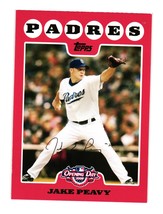 2008 Topps Opening Day #23 Jake Peavy San Diego Padres - $2.00