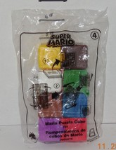 2018 Mcdonalds Happy Meal Toy Super Mario #4 Mario Puzzle Cube Mip - £7.74 GBP