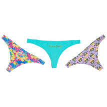Rick and Morty Trippy 3-Pack Thong Set Multi-Color - £25.00 GBP