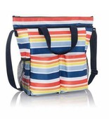 Crossbody Organizing Tote (new) VISTA STRIPE - FUN FOR THE BEACH OR AT HOME - £33.80 GBP