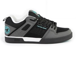 Mens DVS Comanche 2.0 Skate Shoe Black Charcoal Turquoise Nubuck  - £47.25 GBP