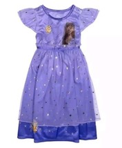 Disney™ ~ WISH Fantasy Gown  ~ Asha &amp; Star Fantasy Nightgown ~ Girls&#39; Si... - $23.38