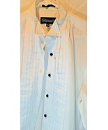 Diamante Couture Collection Men&#39;s Dress Tuxedo Shirt White, Pintuck, 161... - £8.17 GBP