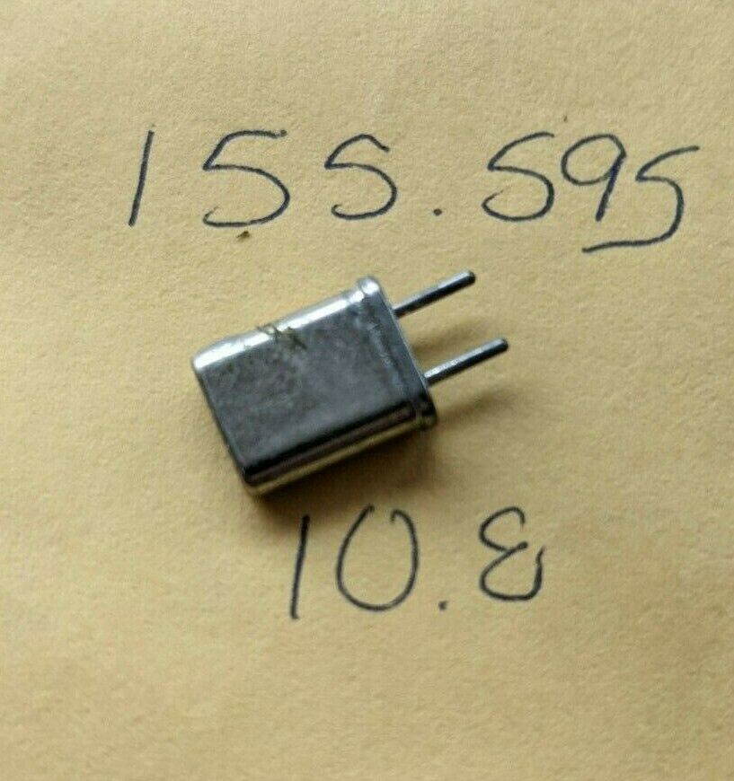 Vintage Scanner Radio Crystal - 155.595 MHz / 10.8 iF / HC-25/U - $9.89